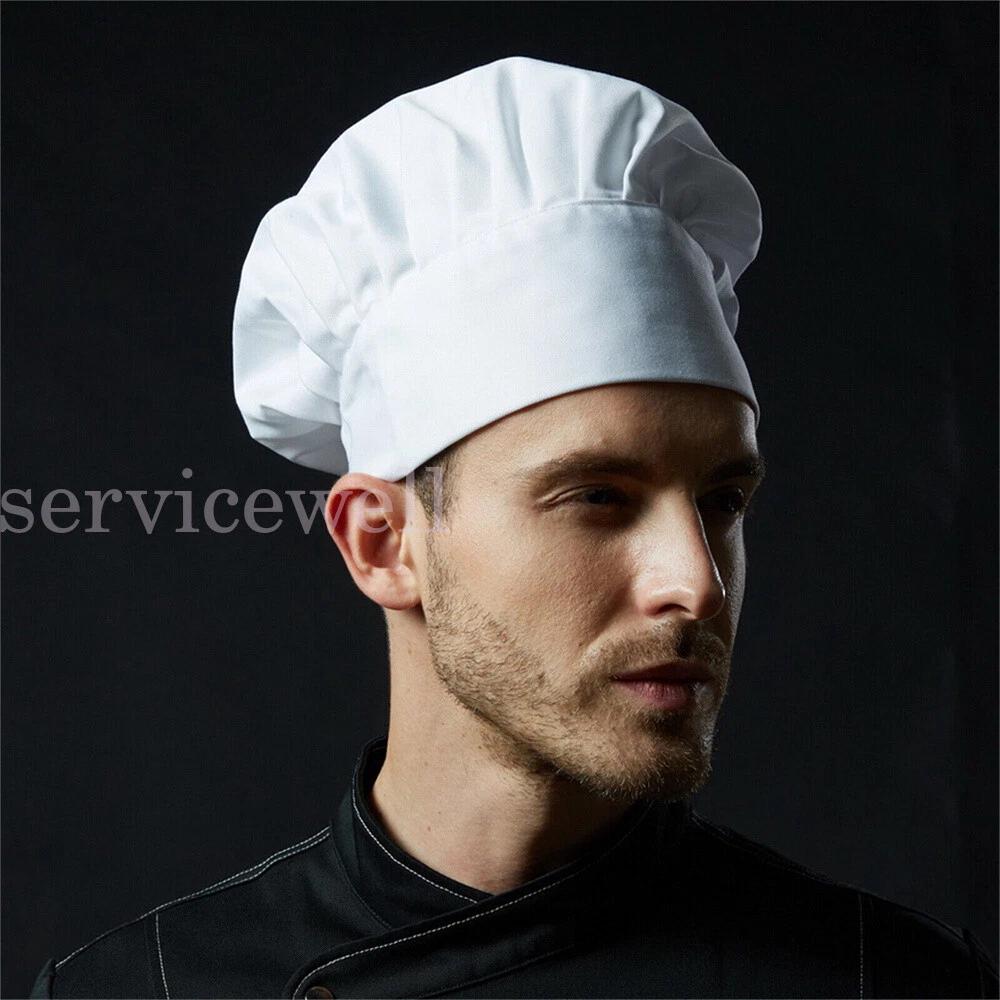 Men&Women Chef Hat Adjustable Elastic Baker Restaurant Kitchen Cooking Chef Caps - Image 7