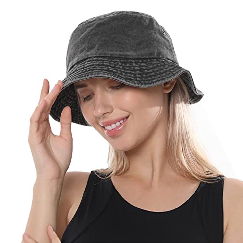 Men Women NEW STYLISH SOFT WASHED BUCKET HAT SPORTS SUNCAP SUMMER HAT Travel AU - Image 4