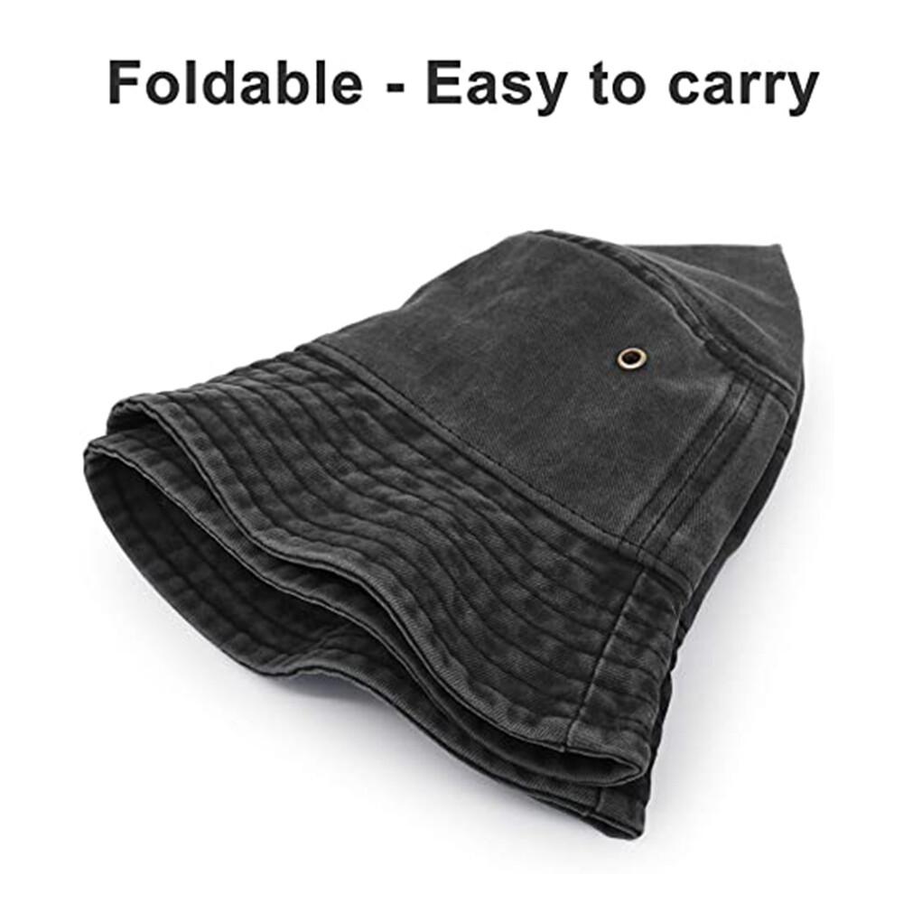 Men Women NEW STYLISH SOFT WASHED BUCKET HAT SPORTS SUNCAP SUMMER HAT Travel AU - Image 3