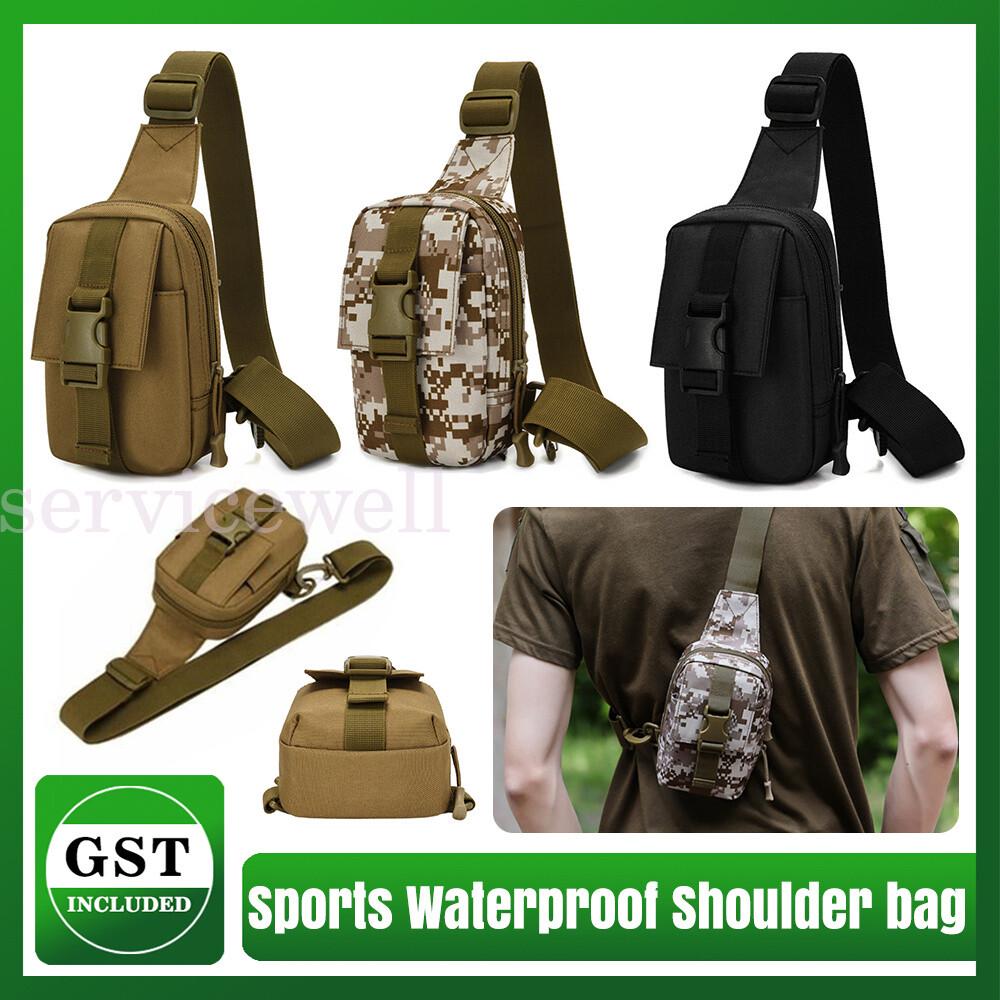 Men Women Small Hiking Shoulder Phone Pouch Cross Body Chest Pack Sling Bag