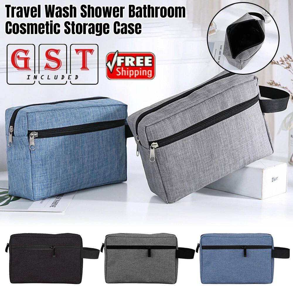 Mens Toiletry Bag Travel Wash Case Shower Bathroom Cosmetic Storage Waterproof