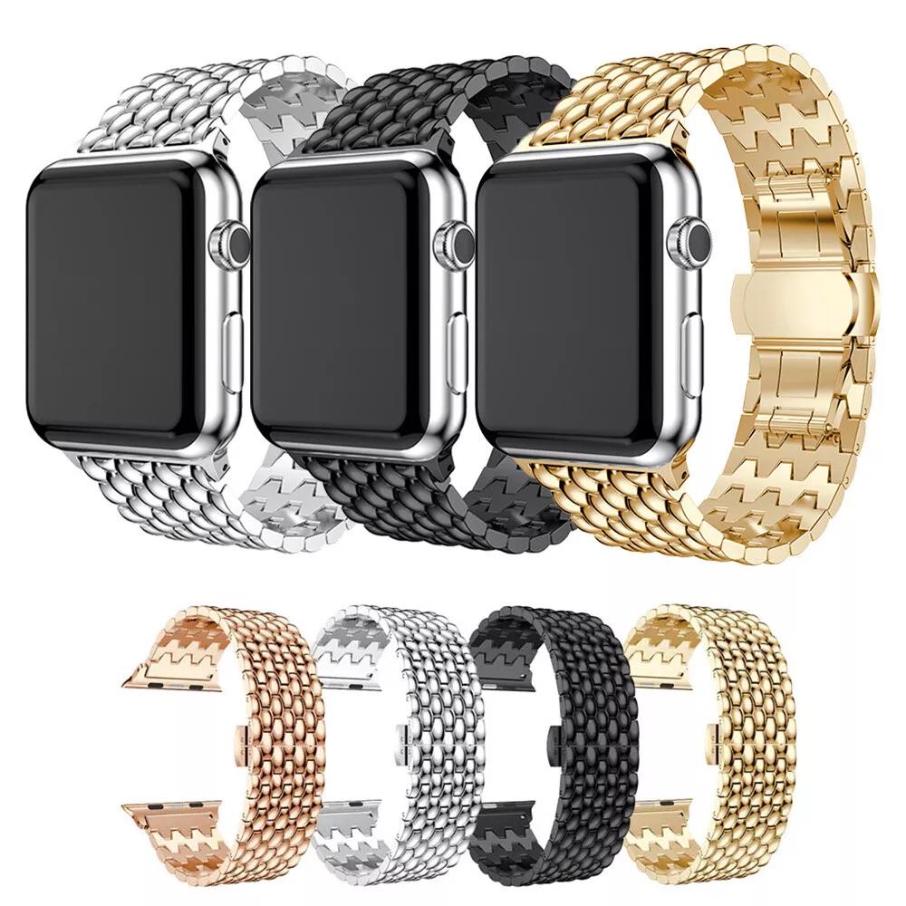 Metal Strap Band For Apple Watch Series Series 9 8 7 6 5 3 SE 2 Stainless Steel - Image 3