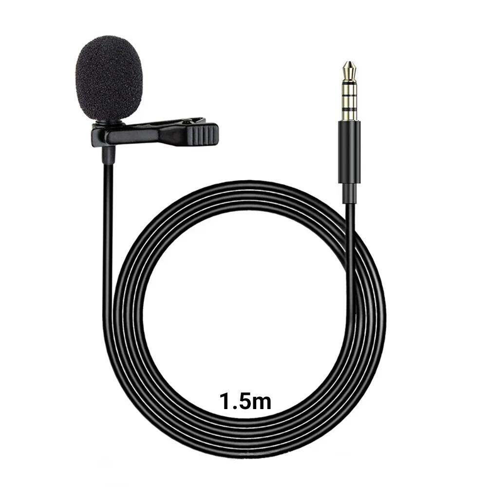Mini Lavalier Mic Microphone Clip-on Lapel 3.5mm/USB C Mobile Phone PC Recording - Image 2