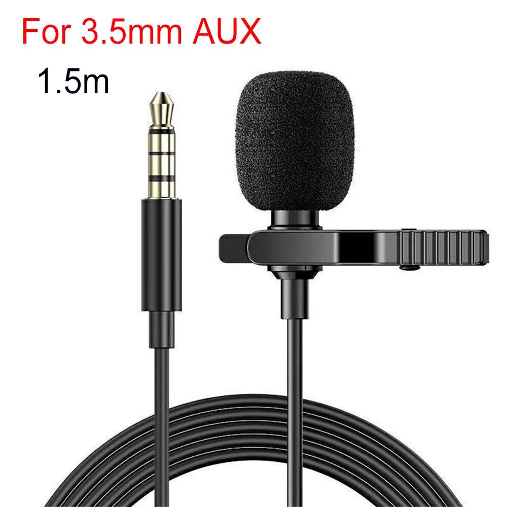 Mini Lavalier Mic Microphone Clip-on Lapel 3.5mm/USB C Mobile Phone PC Recording - Image 7