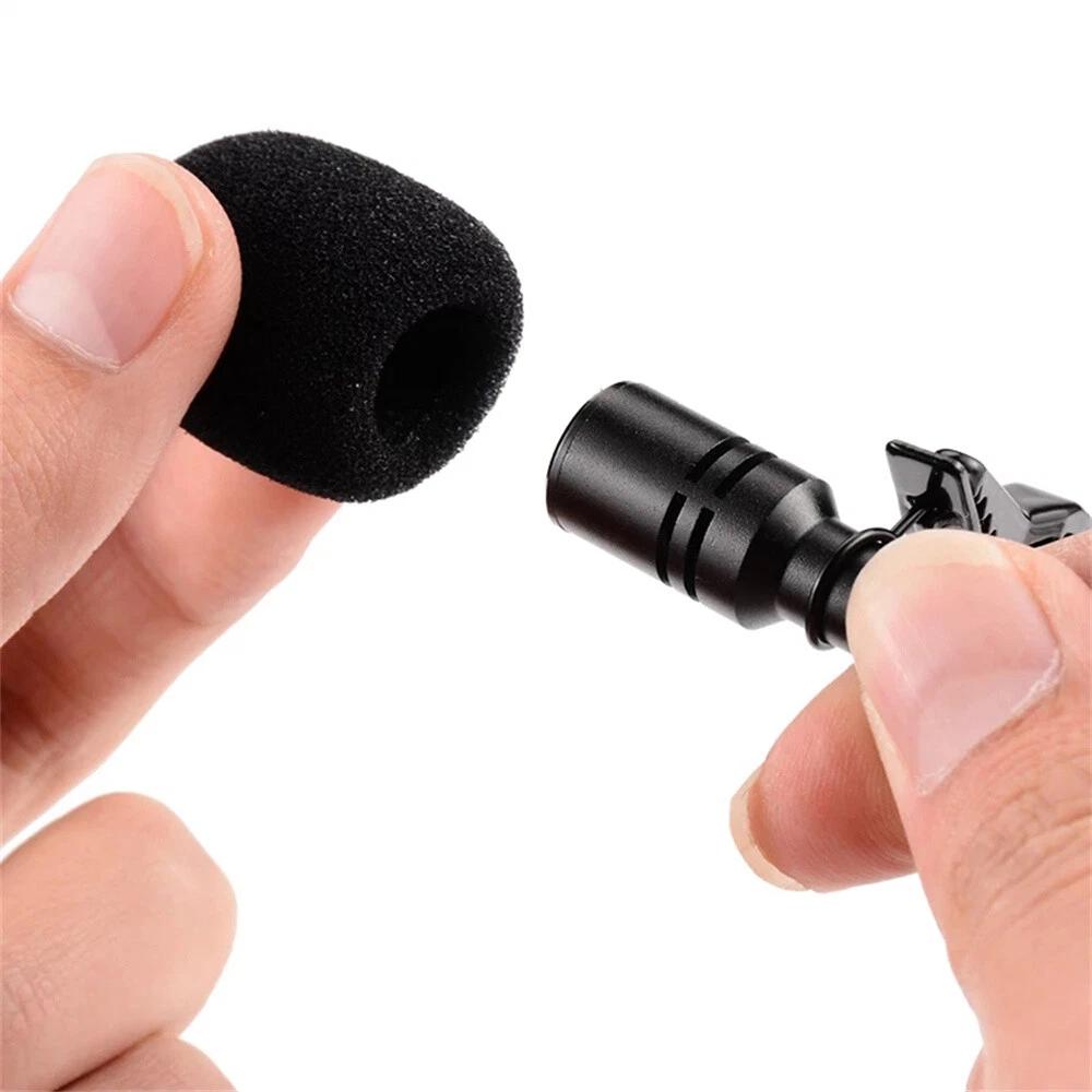 Mini Lavalier Mic Microphone Clip-on Lapel 3.5mm/USB C Mobile Phone PC Recording - Image 3
