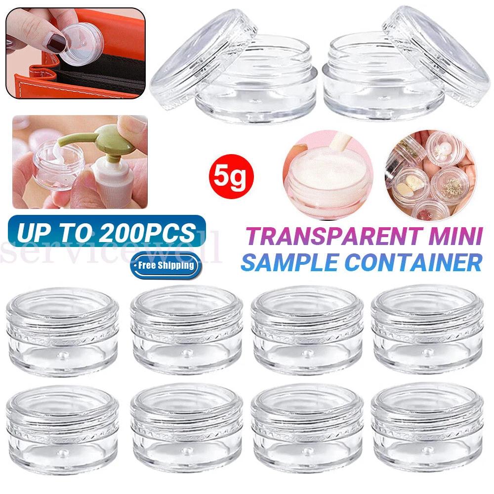 Mini Sample Bottle Cosmetic Makeup Jar Pot Face Cream Lip Balm Container 50-200