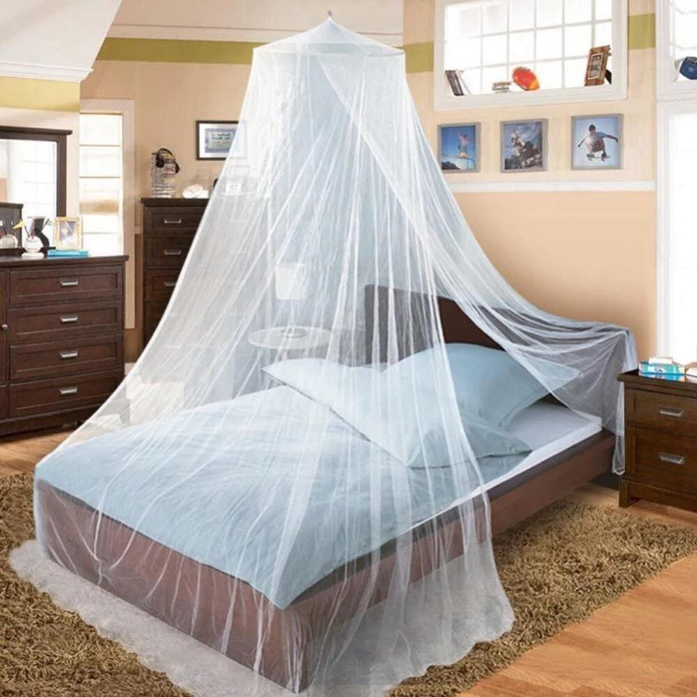 Mosquito Net Double Single Queen Canopy Bed Curtain Dome Stopping Fly Insect OZ - Image 2