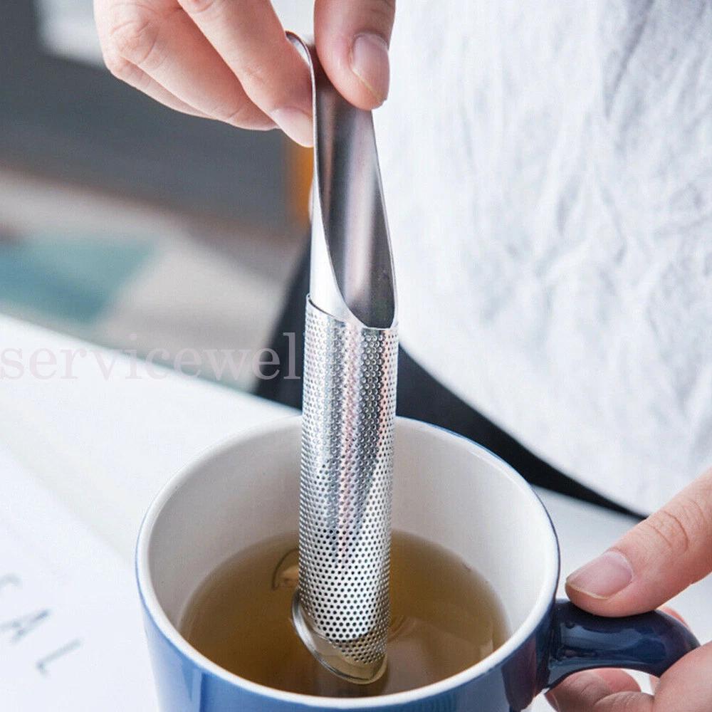 Mug Filter Herbal Leaf Strainer Stainless Steel Tea Infuser Loose Mesh Diffuser - Image 2