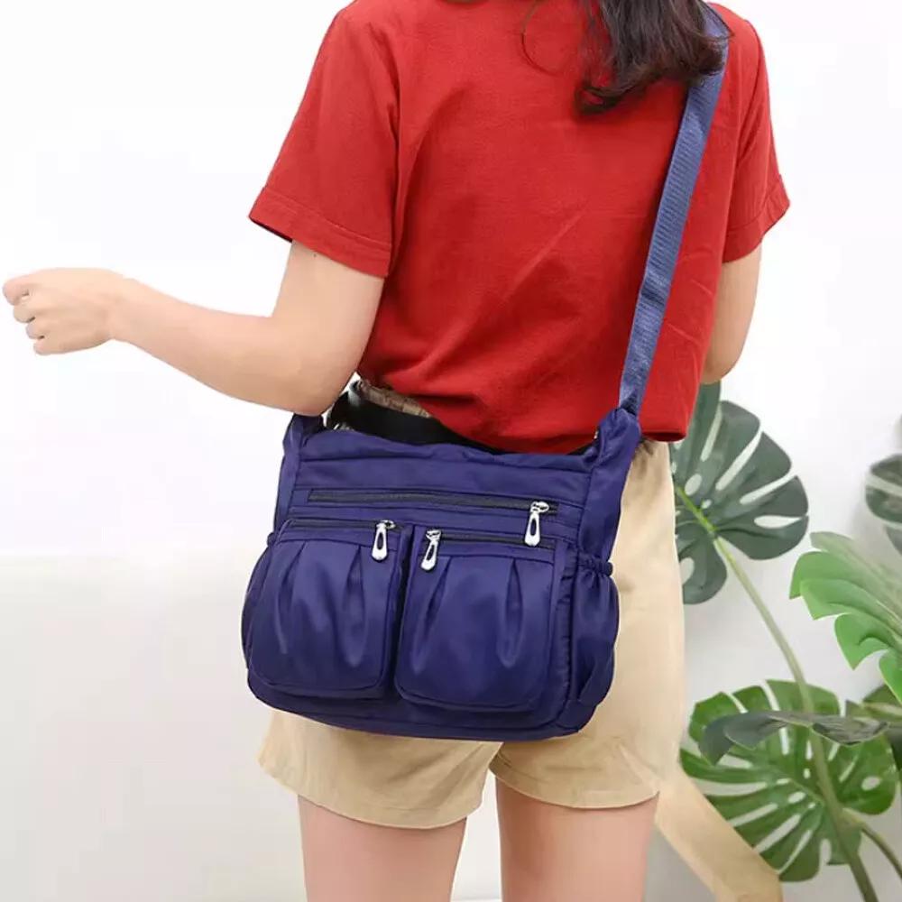 Multi Pocket Messenger Handbag CrossBody Bags Holiday Travel Shoulder Bag Ladies - Image 7