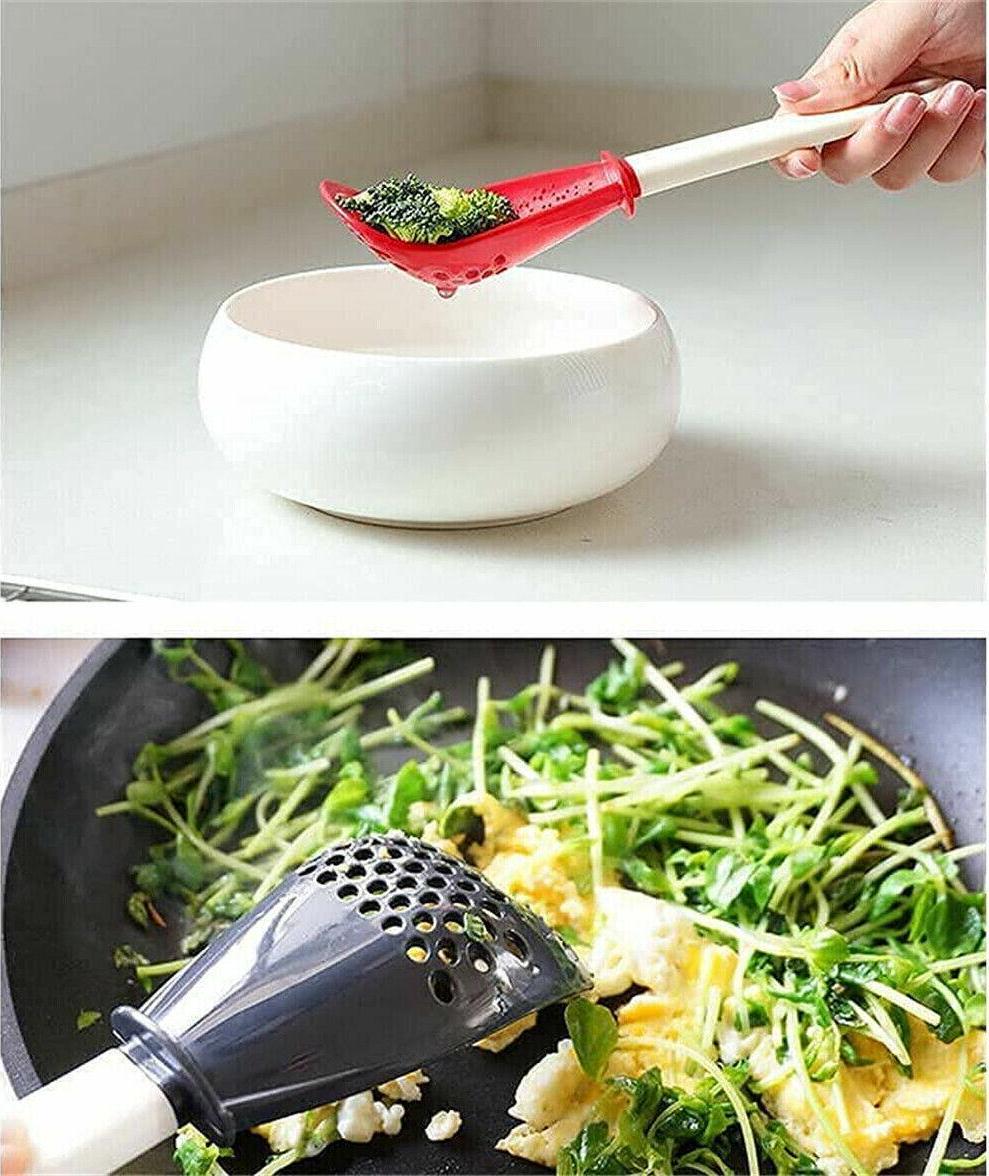 Multifunction Kitchen Cooking Spoon Tool Skimmer Garlic Press Potato Ricer Scoop - Image 5