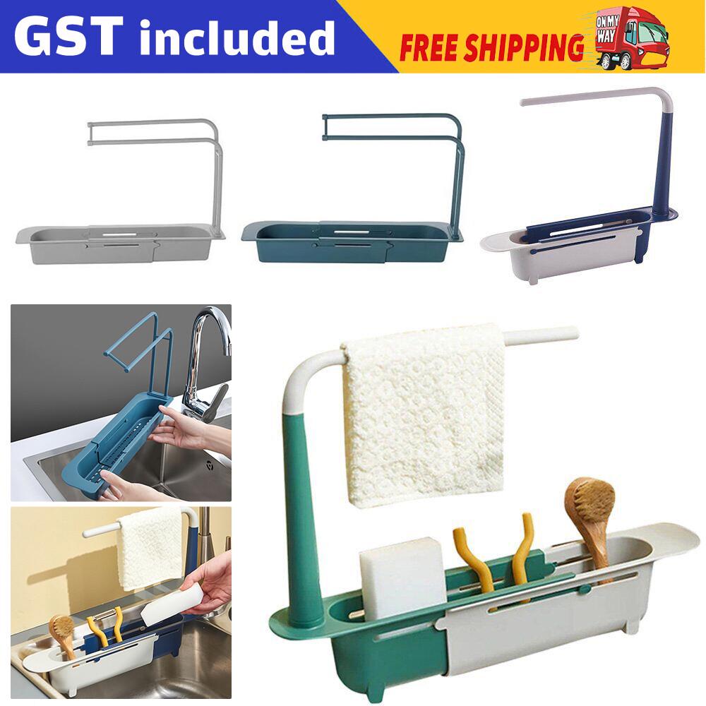 Multifunctional Corner Sink Kitchen Storage Rack Drain Basket Holder Strainer