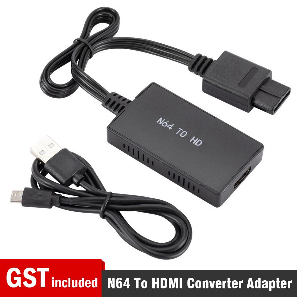 N64 To HDMI Converter Adapter HD Cable for Nintendo 64 Gamecube Super NES SNES