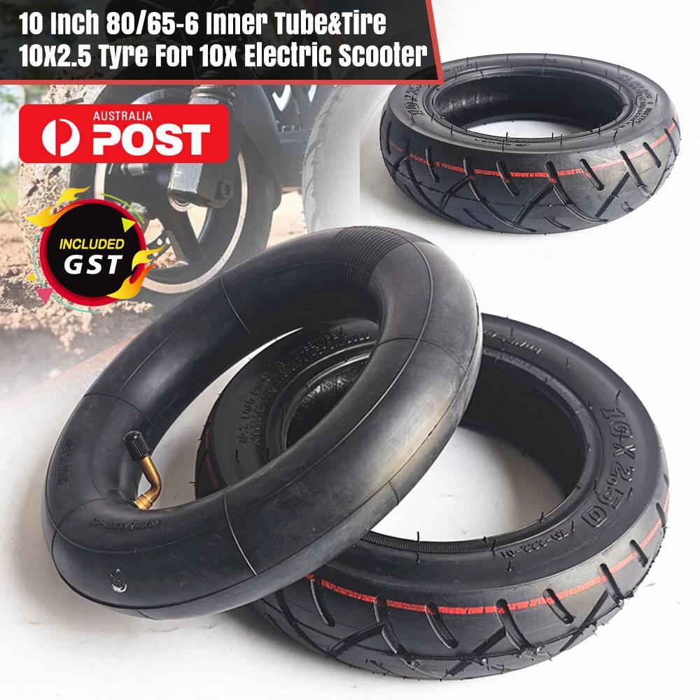 NEW 10 Inch 80/65-6 Inner Tube and Tire 10x2.5 Tyre For 10X Electric Scooter Au