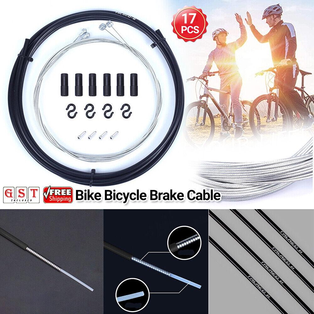 17PCS Bike Bicycle Front Rear Inner Outer Wire Brake Housing Kit