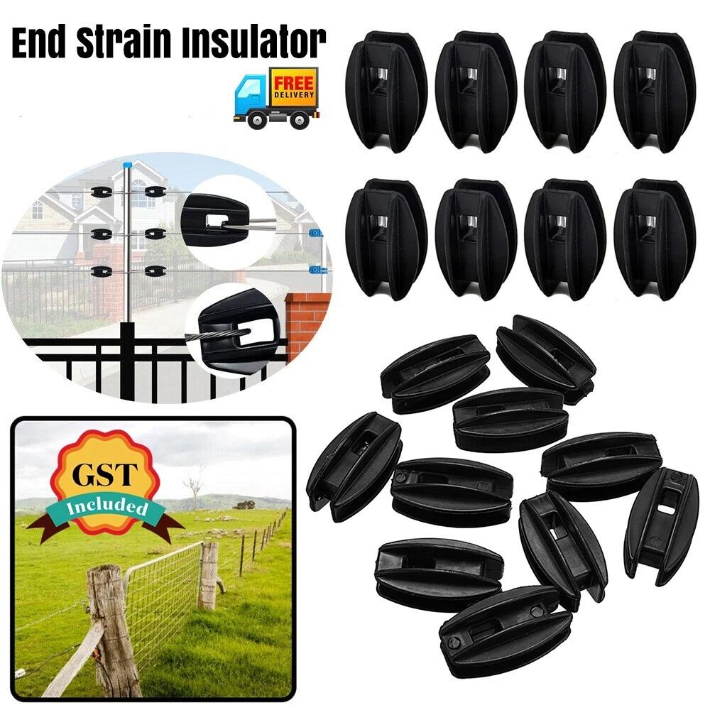 NEW 20x End Strain Insulator Bull Nose Electric Fence insulator