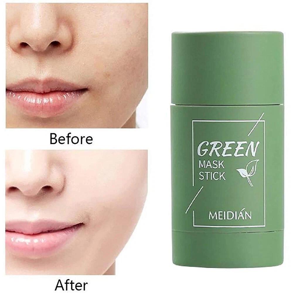 2X Natural Green Tea Purifying Clay Stick Mask Oil Control Anti-Acne Fine - Image 3