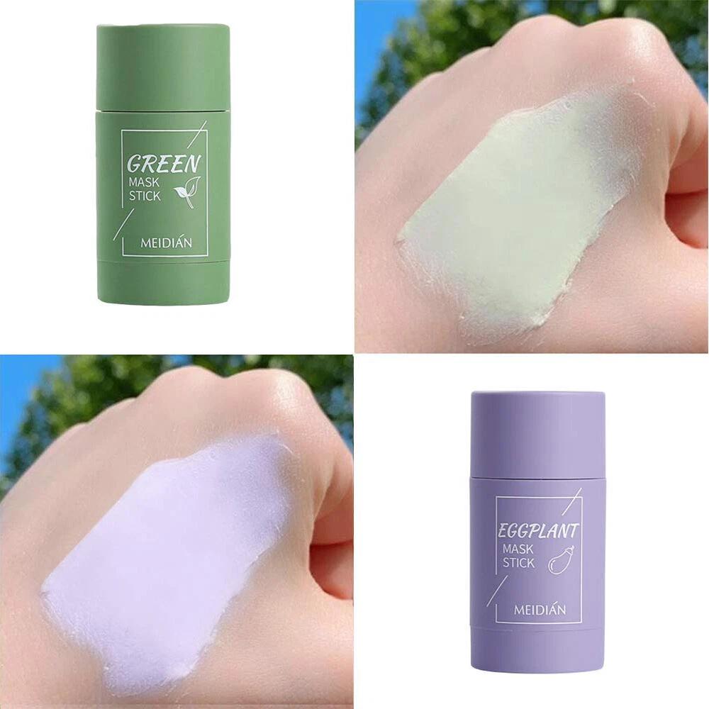2X Natural Green Tea Purifying Clay Stick Mask Oil Control Anti-Acne Fine - Image 7