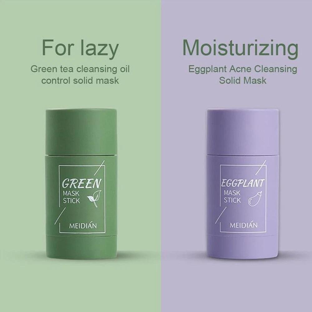 2X Natural Green Tea Purifying Clay Stick Mask Oil Control Anti-Acne Fine - Image 6