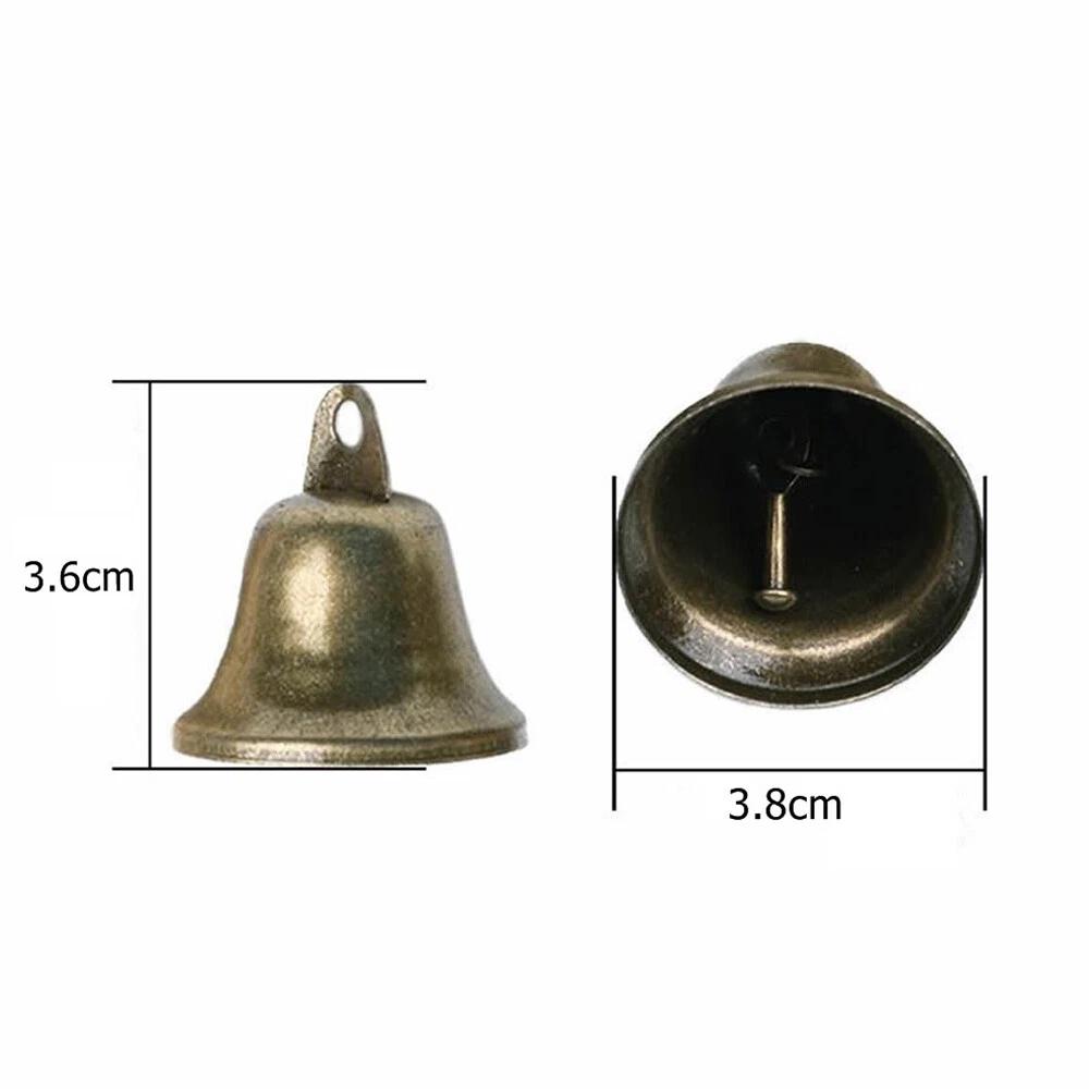 38mm Vintage Bronze Jingle Bells for Dog Potty Training,Making Wind Chimes - Image 2