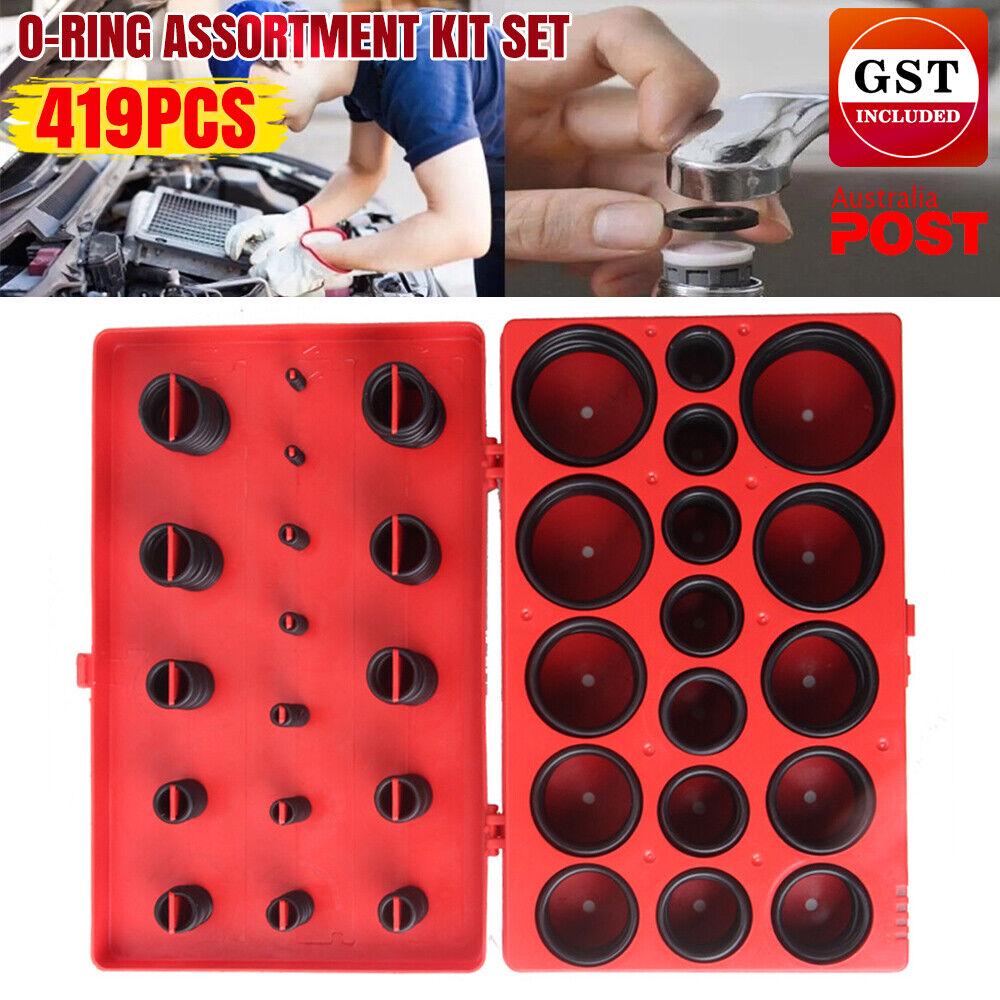 NEW 419 PCS Industrial 32 Sizes Rubber O Ring Assortment Kit Set Metric