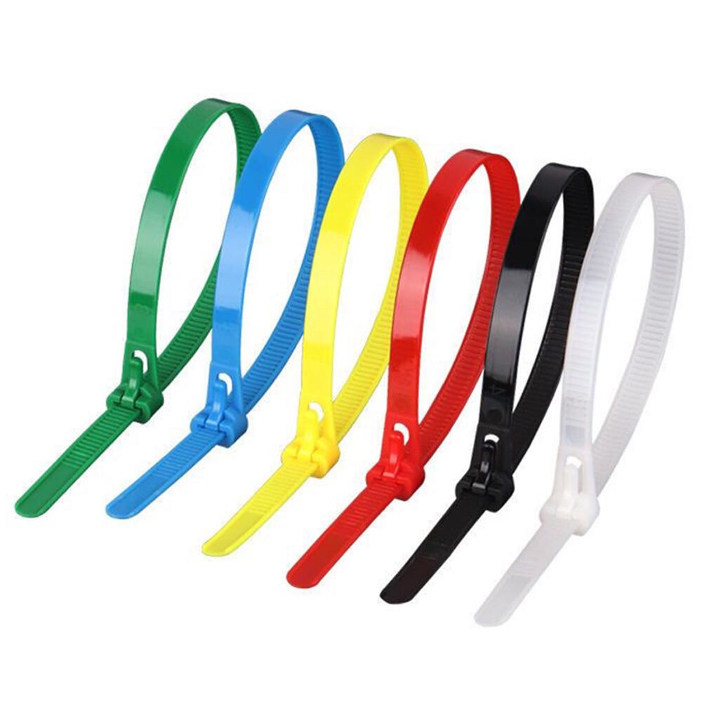 8MM Cable Ties Zip Nylon Plastic Releasable Reusable Wraps Ratchet Wire AU - Image 5