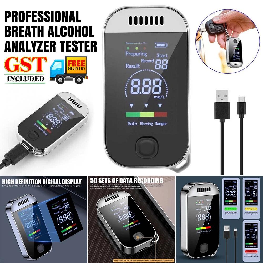 NEW Breath Alcohol Analyzer Tester Digital Police Breathalyzer Test Hot