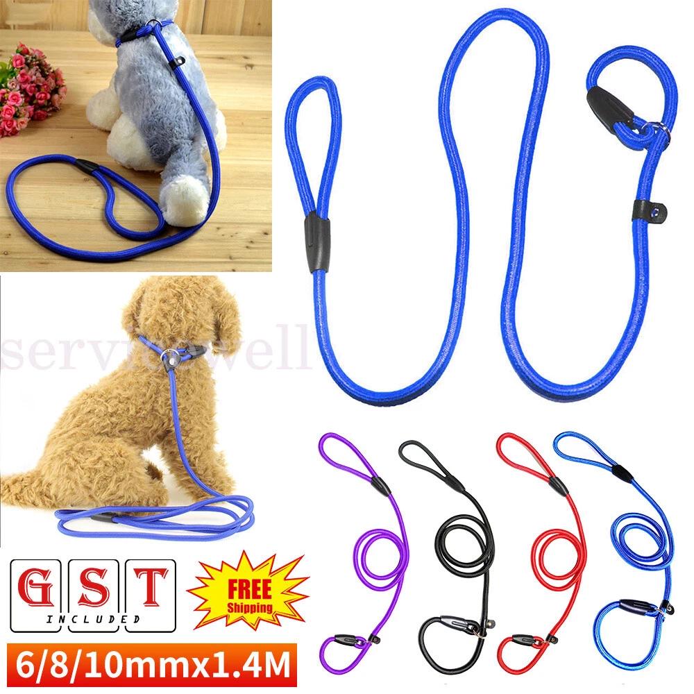 Cesar Dog Puppy Training Correction Leash Millan Slip Lead Pets Nylon Rope