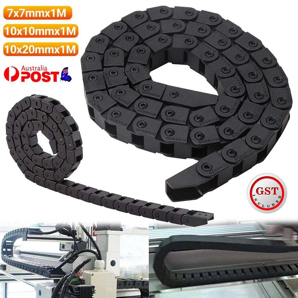 Nylon Towline Cable Drag Chain Wire Protect Carrier CNC R28 10*10 10*20MM 1M