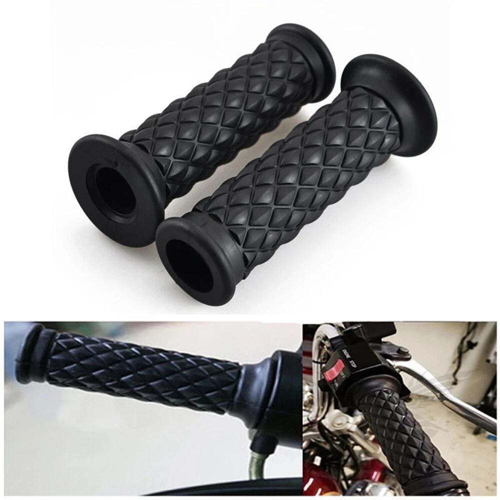 NEW Universal Motorcycle Rubber Gel Hand Grips For 7/8in 22mm HandlebarBike AU
