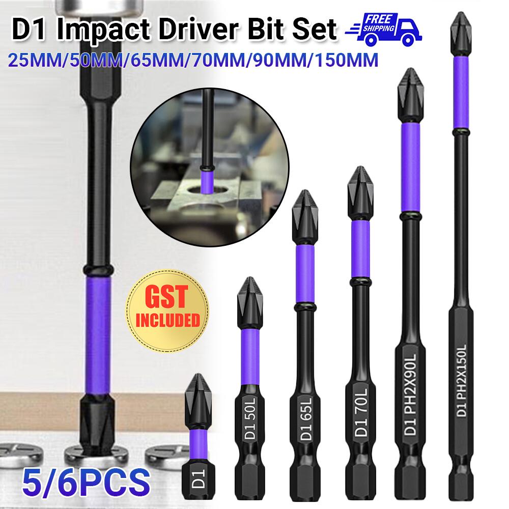 Upgraded High Hardness and Strong Magnetic Bit,D1 Impact Driver Bit Set