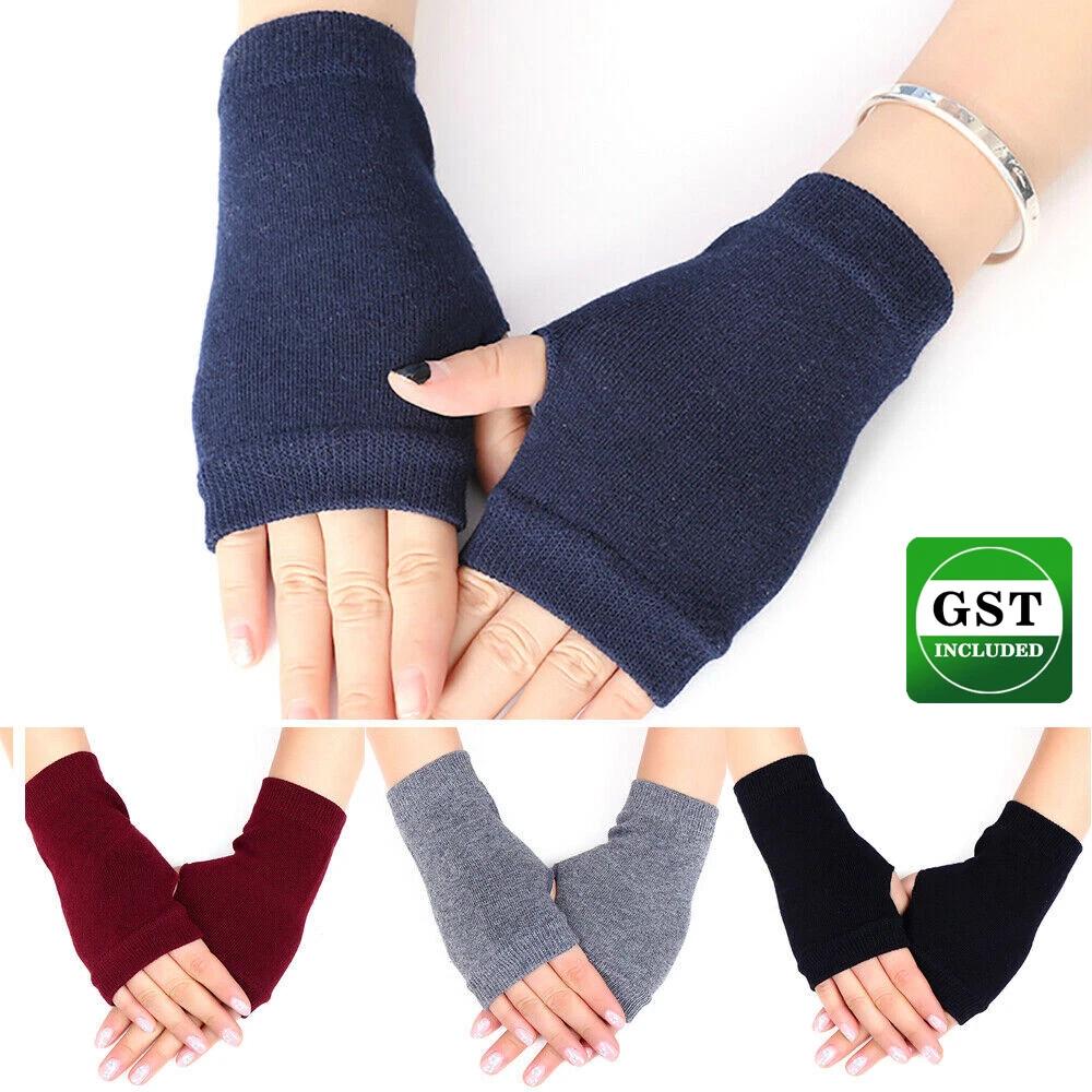 Women Half Finger Fingerless Warm Winter Gloves Wrist Hand WarmerKnit Mitten