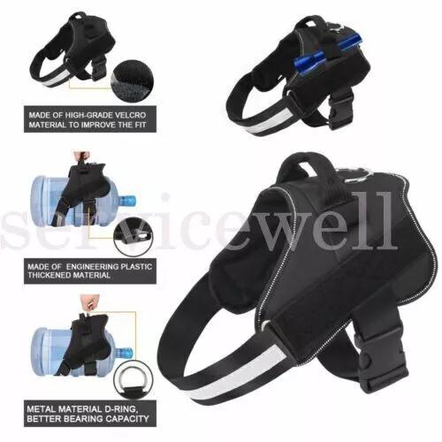 XS-XXL Strong Adjustable Pet Puppy Dog Walk Harness Leash Reflective Harness