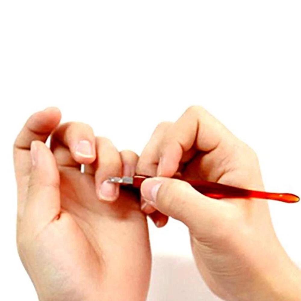 Nail Cuticle Remover Fork Trimmer Cutter Manicure Pedicure Dead Skin Nail ToolA+ - Image 6