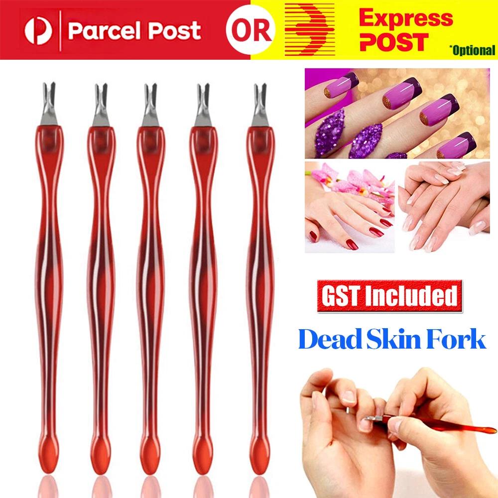 Nail Cuticle Remover Fork Trimmer Cutter Manicure Pedicure Dead Skin Nail Tool