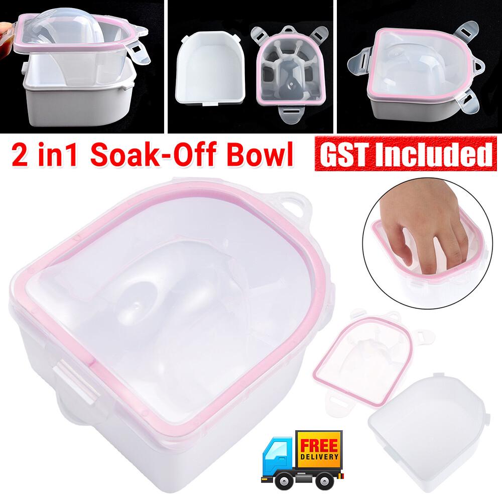 Nail Gel Remover Bowl Soak Finger Tip Manicure Nail Gel Soaker Soak Off Nail Art