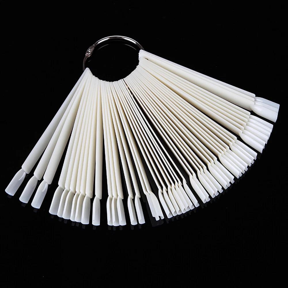 Nail Polish Colour Display Wheel Chart Ring Sticks Tips Swatch false fake Nails