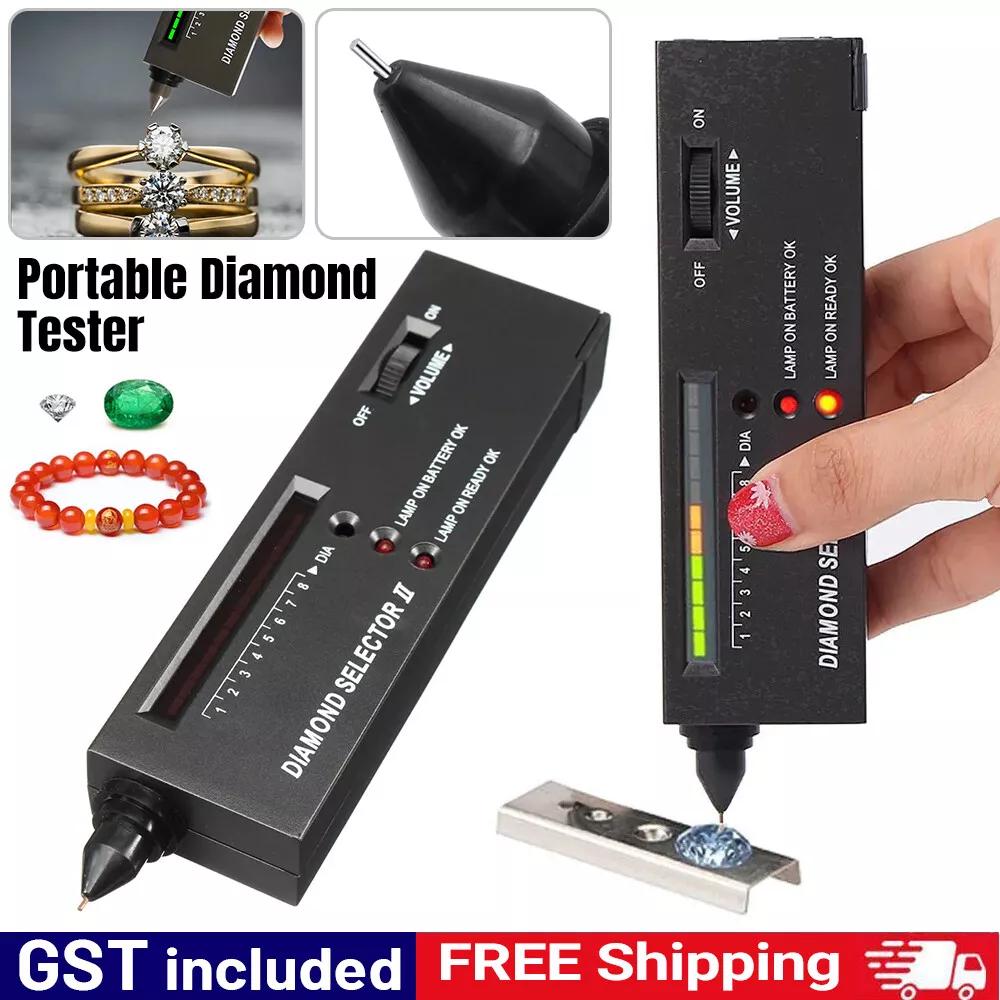 New V2 Diamond Tester Selector Gemstone Tool Gem Jewelry Test Tool LED Audio