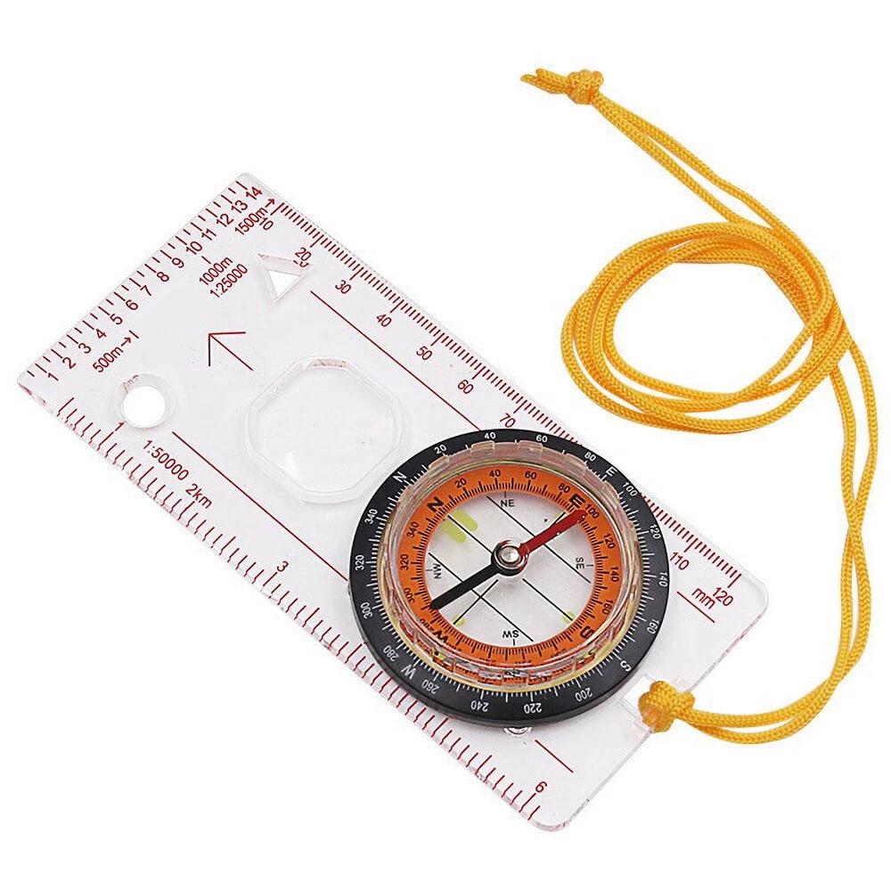 Orienteering Baseplate Compass Lensatic Map Tactical Army Gear Outdoor Hiking AU - Image 4