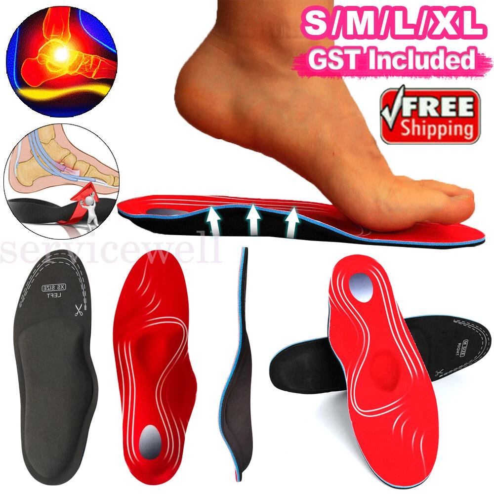 Orthotic Insoles Insert Shoes High Arch Support Plantar Flat Feet Fasciitis Foot