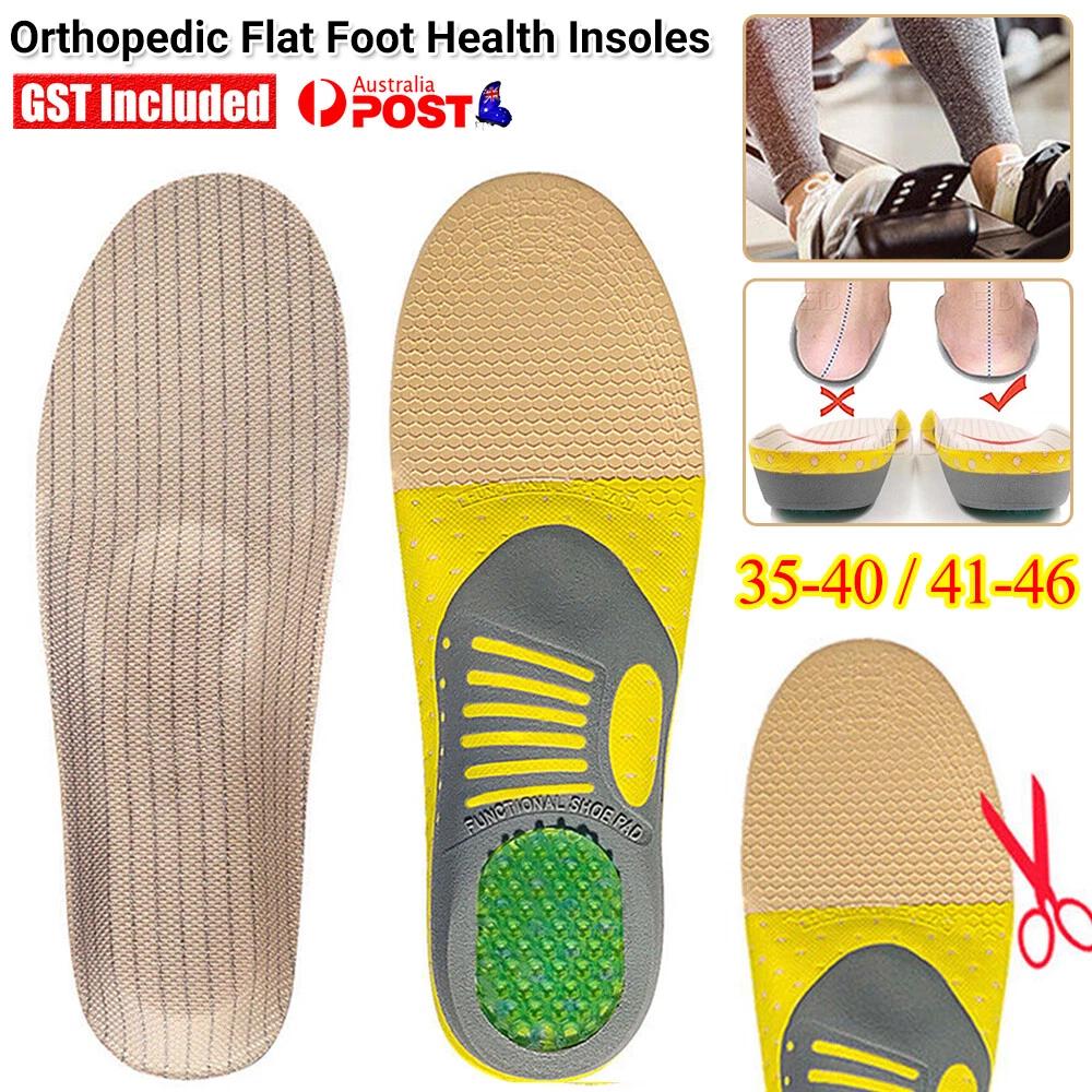 Orthotic Insoles Pad High Plantar Feet Fasciitis Arch Support Insert Flat Foot