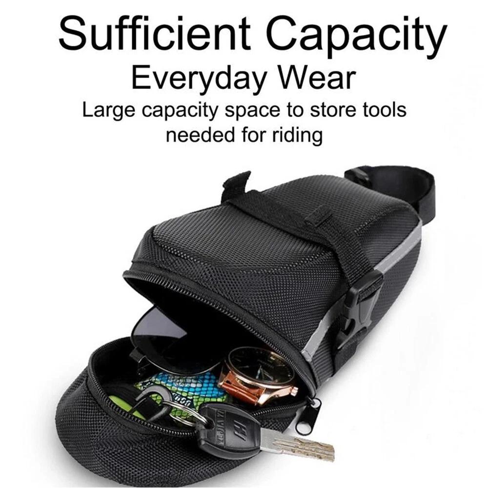 Outdoor Bike Seat Waterproof Bags Bicycle Storage Saddle Bag Cycling Rear Pouch - Image 6