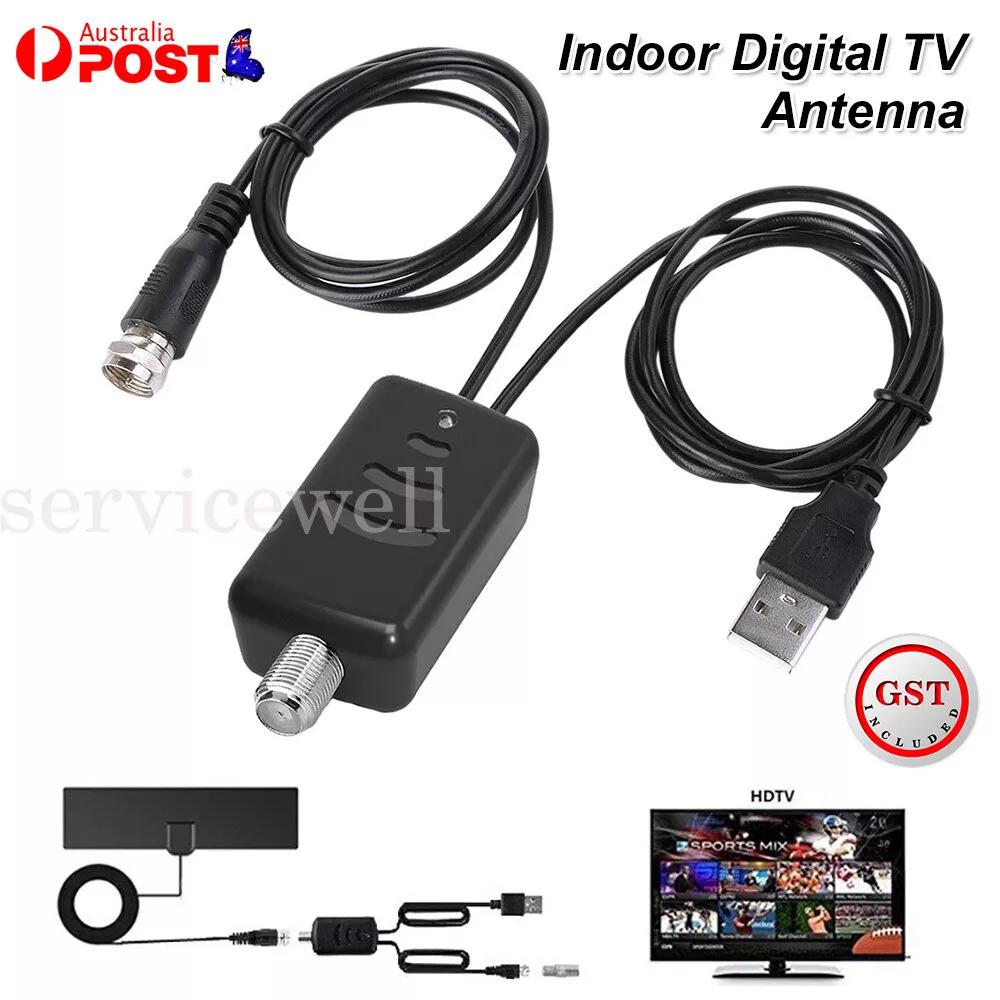 Outdoor Digital TV Antenna 50 Mile Range Indoor HDTV Amplifier Signal Booster