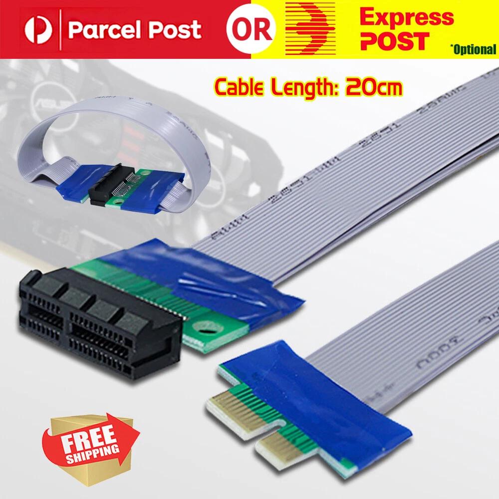 PCI-E PCI-Express 1X Riser Card Flex Flexible Ribbon Extender Extension Cable