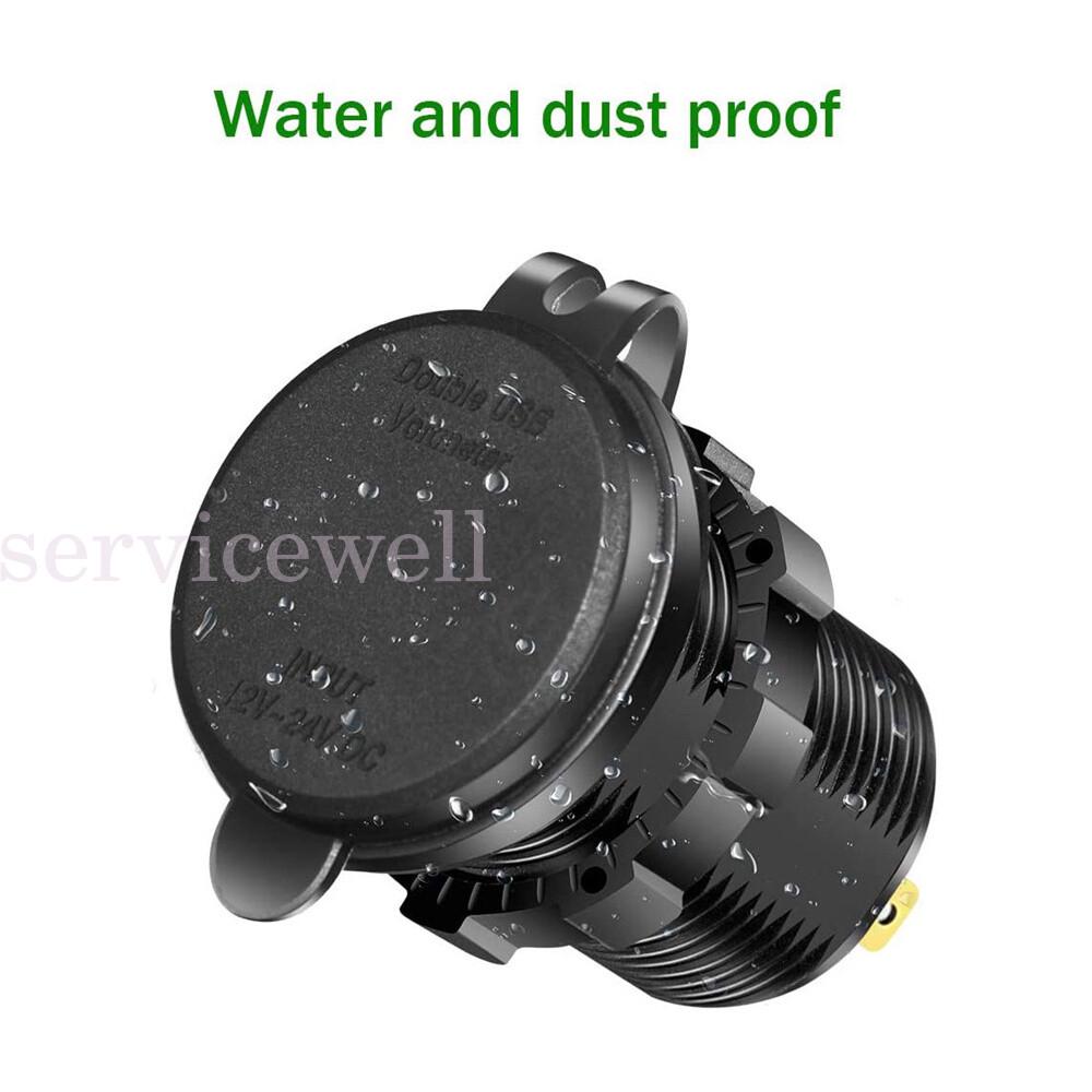 PD Type C USB Car Charger and QC 3.0 Charger 12V Power Outlet Socket ON/Off VIC - Image 7