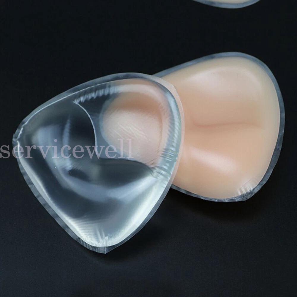 Pair Thick Bikini Push Up Pad Silicone Sponge Bra Padding Chest Insert Pads - Image 7