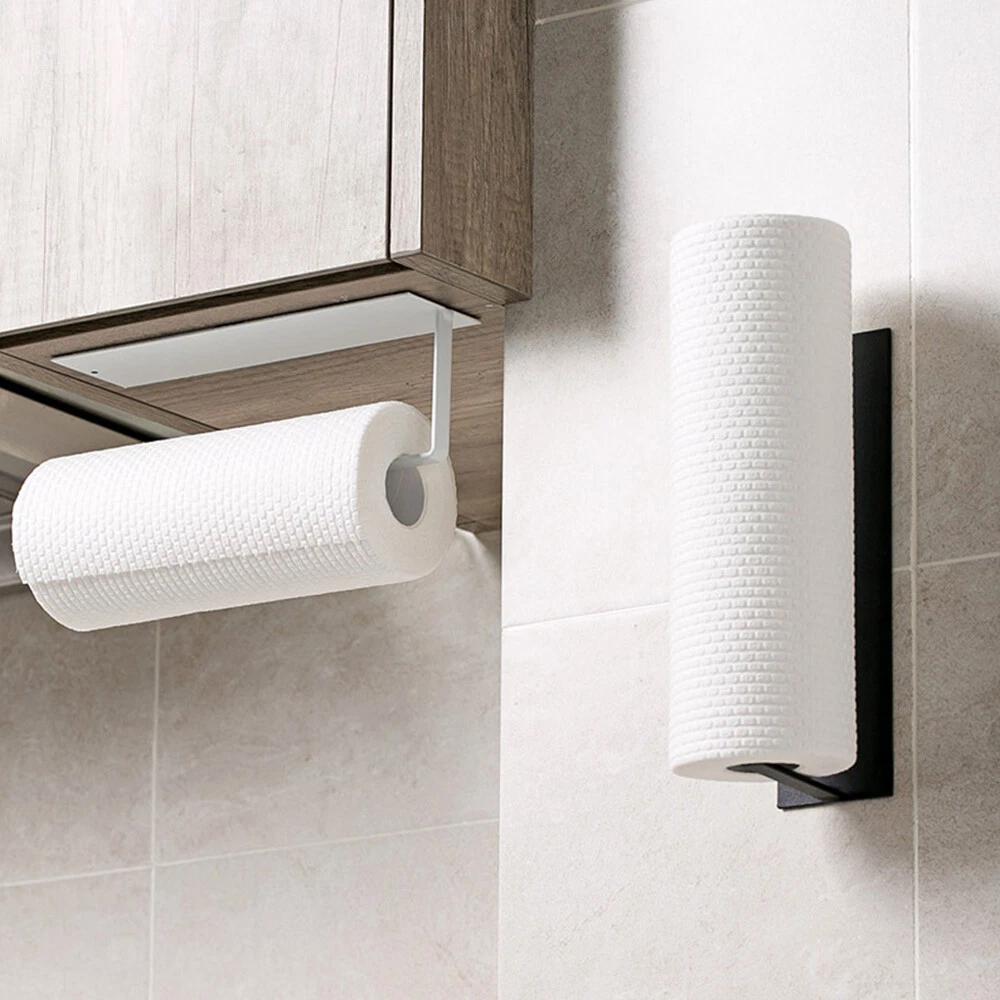 Paper Towel Holder Hanger Rack Kitchen Shelf Organizer Under Cabinet Roll Cup OZ - Image 4