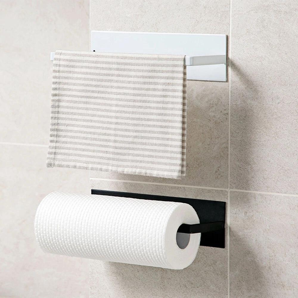 Paper Towel Holder Hanger Rack Kitchen Shelf Organizer Under Cabinet Roll Cup OZ - Image 5