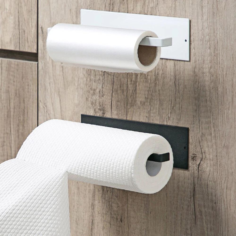 Paper Towel Holder Hanger Rack Kitchen Shelf Organizer Under Cabinet Roll Cup OZ