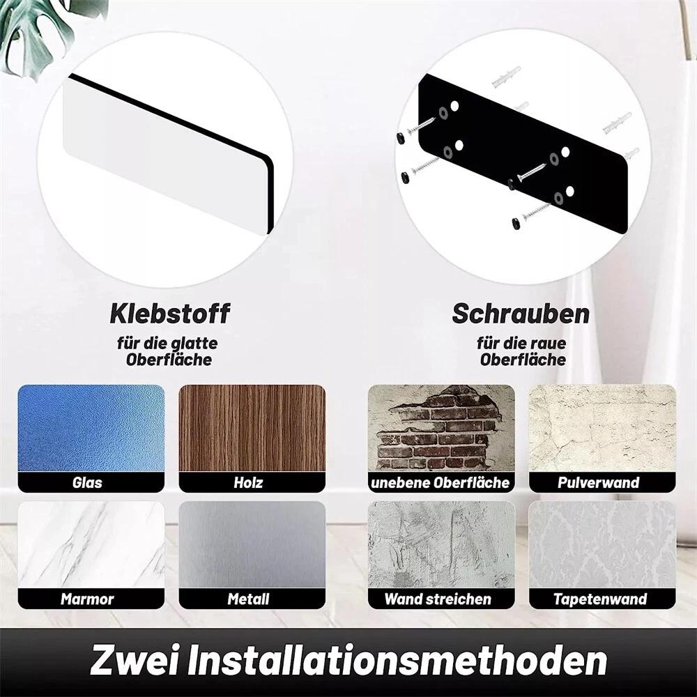 Paper Towel Holder Kitchen Bathroom Wall Mount Tissue Roll Hanger Self-Adhesive - Image 3