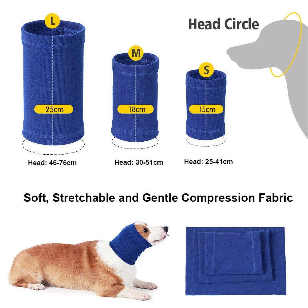 Pet cat dog neck scarf earmuff noise reduction winter cold insulation head - Image 2
